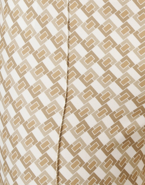 Anna Beige Geometric Print Pant