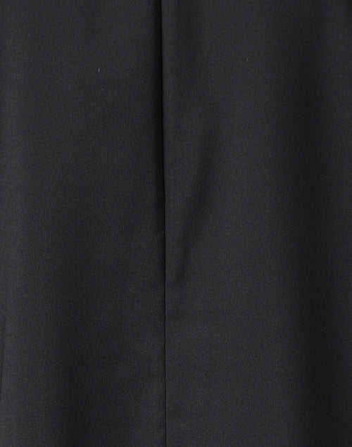 Black Drape Front Dress