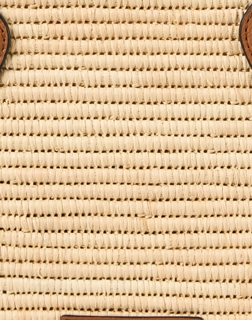 The Small Strathberry Tan Leather and Raffia Basket Bag