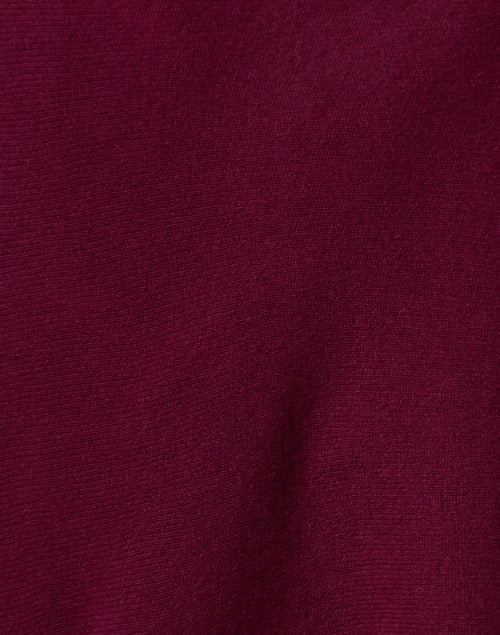 Bordeaux Red Cashmere Ruana