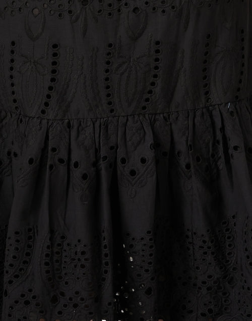 Rainey Black Cotton Eyelet Dress