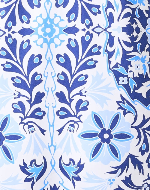 Emerson White and Blue Print Dress