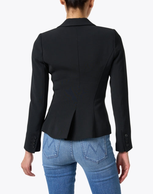 Black Stretch Wrap Blazer Halsbrook