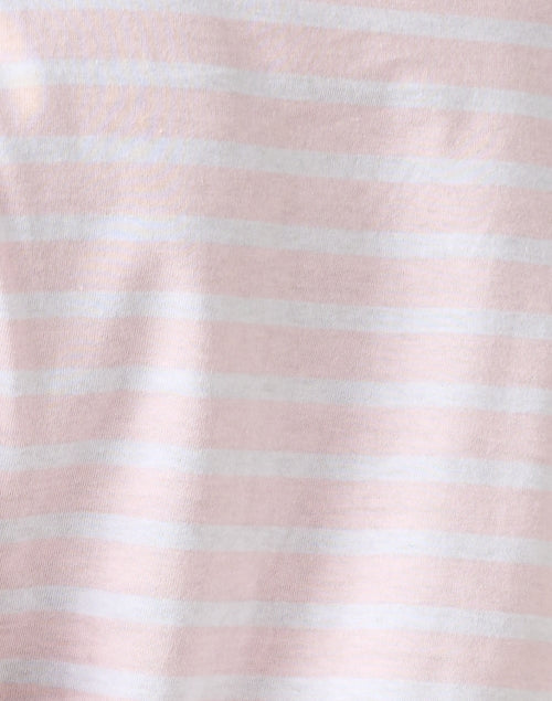 Minquidame Pink and White Striped Cotton Top