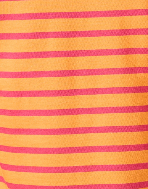 Minquidame Orange and Pink Striped Cotton Top