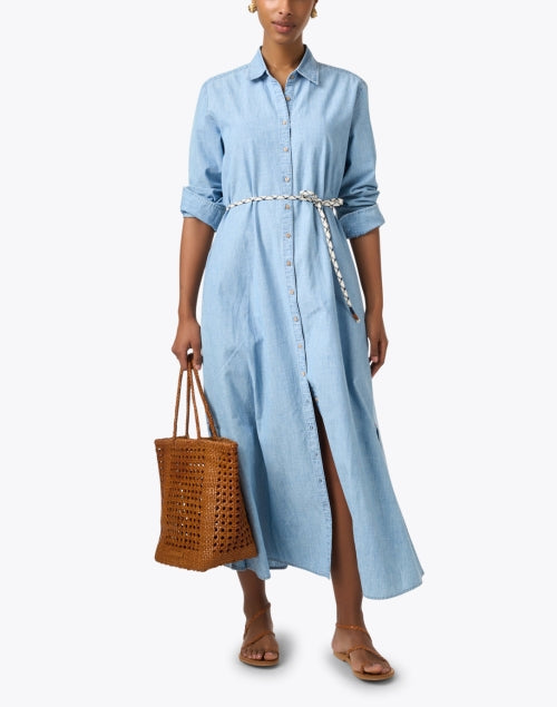 Xirena Bowen Chambray Shirt Dress Size 12