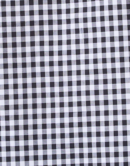 Signature Black and White Gingham Cotton Shirt