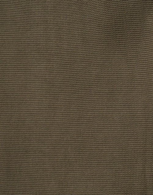 Loden Green Cotton Garter Stitch Sweater
