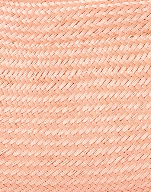 Mariah Peach Woven Clutch