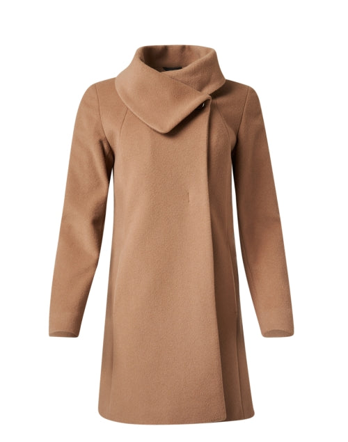 Camel coat funnel neck online