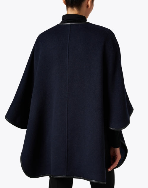 Navy wool cape hotsell