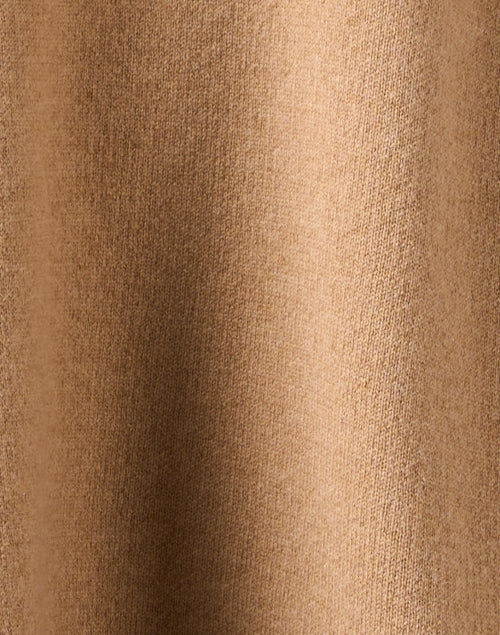 Camel Wool Cashmere Zip Poncho