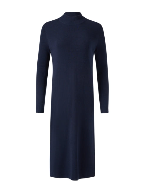 Navy blue wool dress hotsell