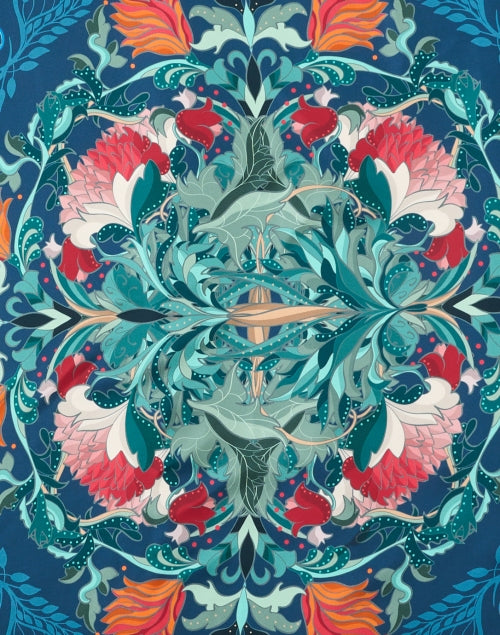 スカーフ A FERRETTI Woman Scarf Blue 33011614 0510 Light blue and dark blue women silk head scarf with fantasy