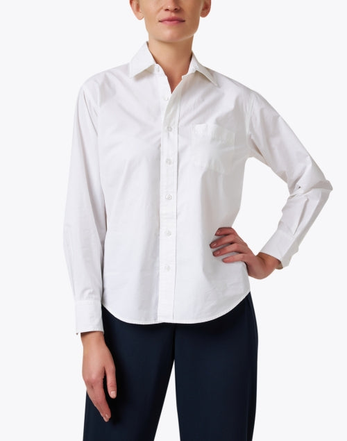 Perfect White Button Front Blouse