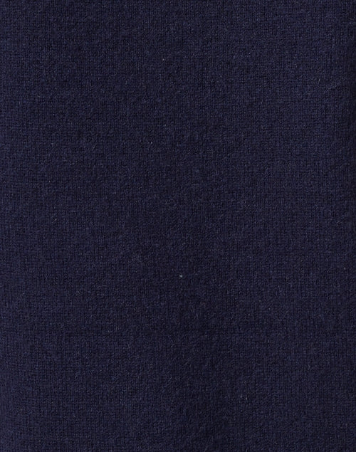 Navy Cashmere Ringer Top