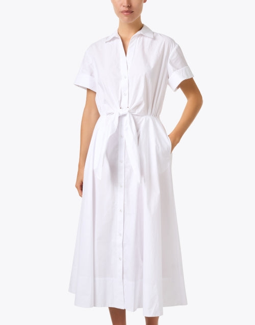 Cara Cara Asbury White Cotton Shirt Dress Size 12