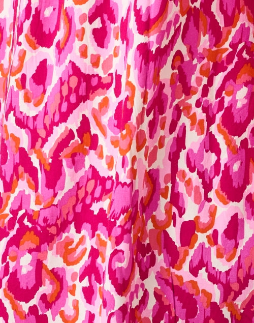 Magenta Multi Print Dress